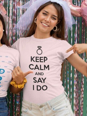 Majica Keep calm and say I do