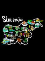Map of Slovenia T-shirt