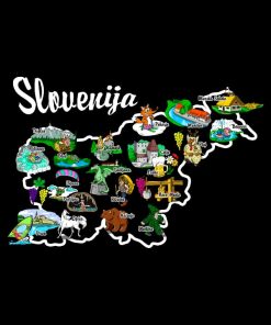 Zemljevid Slovenije Majica