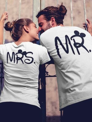 Komplet majic za par Mrs in Mr