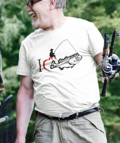 potiskana majica za ribiča i love fishing