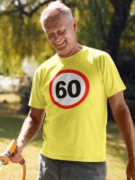 Prometni znak 60 let, majica za 60 let