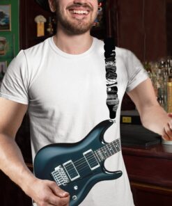 Moška majica Air črna kitara