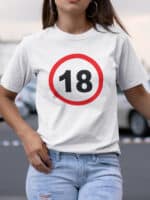 traffic sign 18 t-shirts