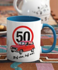 Barvna skodelica bolj star bolj nor 50 let