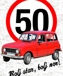 Skodelica Bolj star bolj nor Katrca 50 let