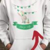 Pulover zelen rojstnodnevni zajček ime in letnica po želji