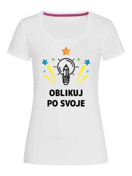 mockup unikatna ženska fit majica
