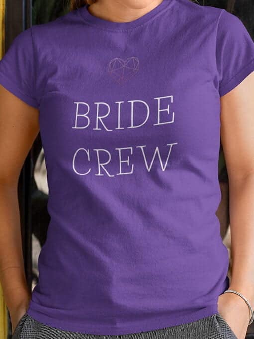 Bride crew mockup ženska viola