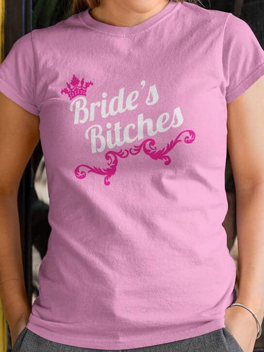 Brides bitches mockup ženska roza