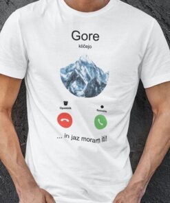 gore kličejo in jaz moram iti mockup bela
