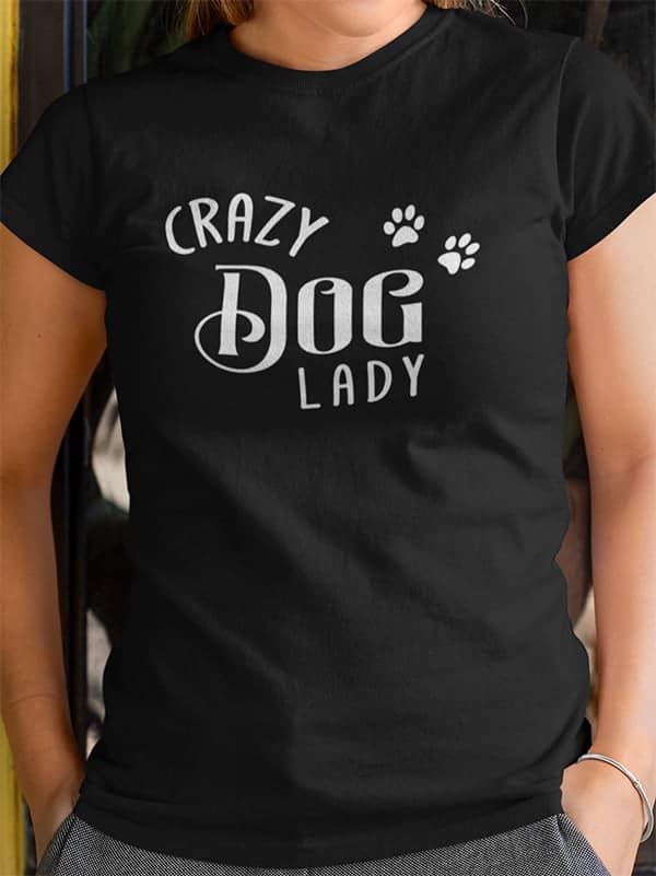Crazy dog lady mockup
