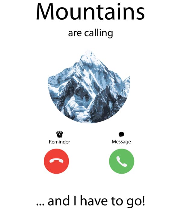 Motiv predogled mountains are calling