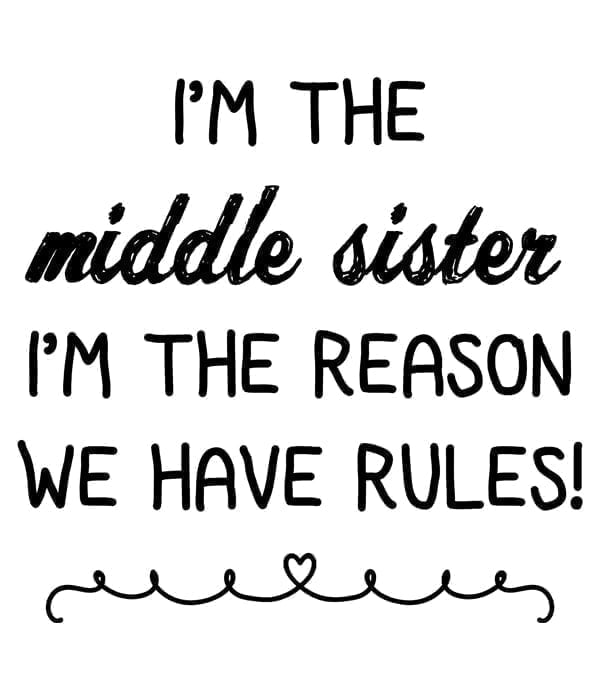 Motiv predogled i'm the middle sister