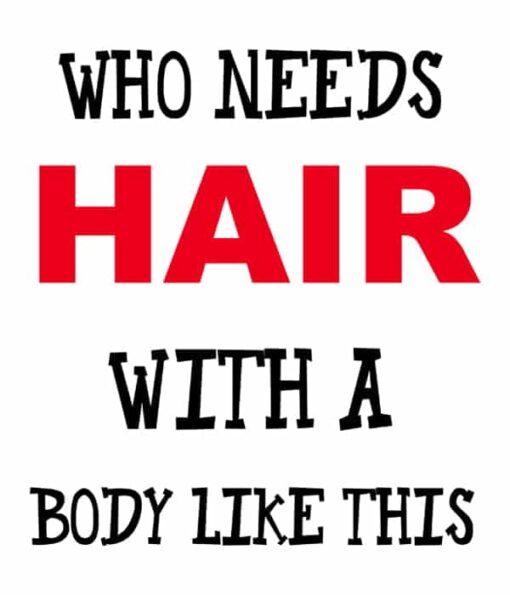predogled motiv who needs hair