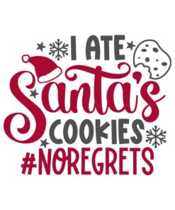 Motiv predogled I ate santas cookies