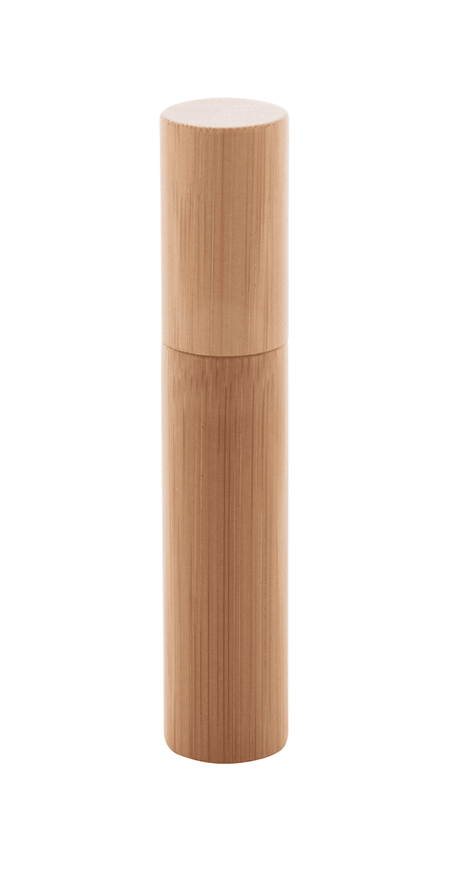 Steklenička za parfum v etuiju iz bambusa z gravuro garderoba