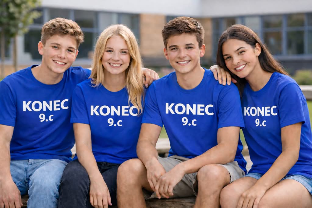 Personalizirane razredne majice z letnico in imeni