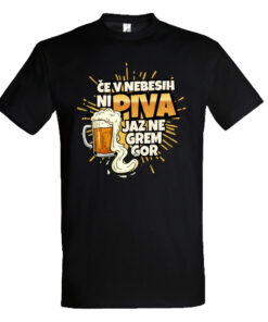 Če v nebesih ni piva jz ne grem gor - design